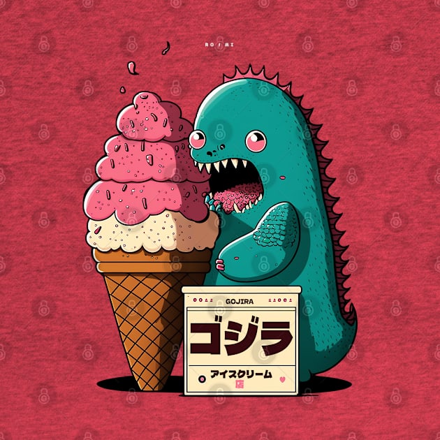 kawaii godzilla by bmron